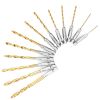 13 Pcs Hex Shank Drill Bit Set Titanium Coated Twist Drill Set High Speed Steel for Wood Plastic Aluminum Sheet