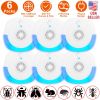 6 Packs Ultrasonic Pest Repellers Plug-In Indoor Pest Control Mouse Repellent Chaser Deterrent for Home Kitchen Office Warehouse Hotel