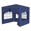 10'x10' Party Tent Outdoor Heavy Duty Gazebo Wedding Canopy + 4 Removable Walls ,Blue