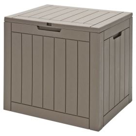 30 Gallon Deck Box Storage Seating Container - Light Brown