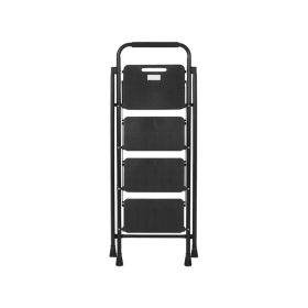 Garden Tools Portable Folding Ladder with Wide Anti-Slip Pedal - Black - Style C