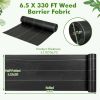 6.5 x 330/4 x 250/6 x 300 Feet Weed Barrier Landscape Fabric - 6.5 ft