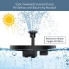Mini Solar Water Fountain Pool Pond Waterfall Fountain Garden - Army Green