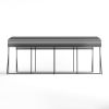 12'x20'ft Outdoor Heavy-duty Carport for Backyard, Black
