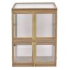 30 x 22 x 43 Inch Garden Portable Wooden Greenhouse - Natural
