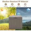 30 Gallon Deck Box Storage Seating Container - Light Brown