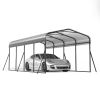 12'x20'ft Outdoor Heavy-duty Carport for Backyard, Black