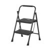 Garden Tools Portable Folding Ladder with Wide Anti-Slip Pedal - Black - Style A