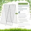 2 Pieces Foldable A-Frame Trellis Plant Supports with Twist Ties - Green