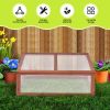 Outdoor Indoor Garden Portable Wooden Greenhouse - Natural