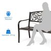 Garden Bench with Elegant Bronze Finish and Durable Metal Frame - Bronze