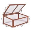 Outdoor Indoor Garden Portable Wooden Greenhouse - Natural
