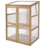 30 x 22 x 43 Inch Garden Portable Wooden Greenhouse - as show