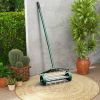 18 Inch Rolling Lawn Aerator with Splash-Proof Fender for Garden - as show