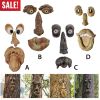 Resin Old Man Tree Hugger Bark Ghost Face Decoration Funny Tree Face Décor For Outdoor Yard Easter