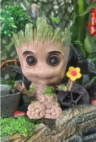 Galaxy Guard Flower Pot Tree Man Grute Baby Tree Man PVC Handmade Ornament (Option: colourFlower Tree Man)