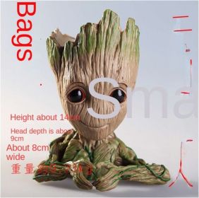 Galaxy Guard Flower Pot Tree Man Grute Baby Tree Man PVC Handmade Ornament (Option: colour2nd Generation Love Bag)