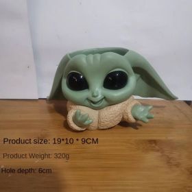 Galaxy Guard Flower Pot Tree Man Grute Baby Tree Man PVC Handmade Ornament (Option: colourMaster Yoda)