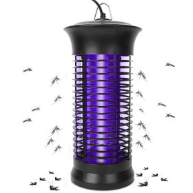 Electric Bug Zapper Mosquito Killer UV Light Flying Zapper Insect Killer Lamps Pest Fly Trap (Option: Colorblack)