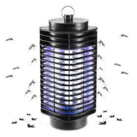 Electric Bug Zapper UV Light Flying Zapper Insect Killer Lamps Pest Mosquito Fly Trap Catcher (Option: Colorblack)
