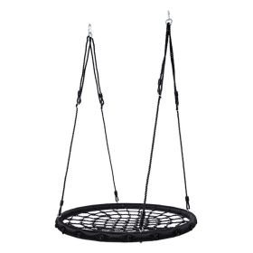Detachable Spider Web Tree Swing Outdoor Safe and Durable Kids Hanging Platform Swing Seat for Children Adults Backyard Garden (Option: size40 inches)