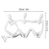 Nordic Art Abstract Thinker Statue Home Crafts Resin Statues Abstract Figure Sculpture Thinker Table Office Home Desktop Decor