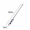 9 Size Garden Auger Drill Bit Tool Ground Drill Earth Drill Spiral Hole Digger Flower Planter Seed Planting Gardening Fence Yard