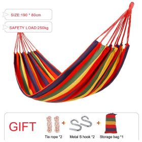 Sleeping hammock Outdoor Parachute Camping Hanging Sleeping Bed Swing Portable Double Chair wholesale (Option: ColorBasic colorful)