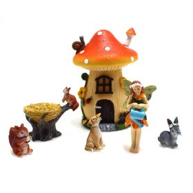 Garden Decorations Fairy Garden Accessories Miniature Fairy Statue (Option: colorcolor 4)