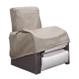 Outdoor Protective Cover;  Outdoor Patio Furniture Chair Protective Storage Cover;  Durable and Water Protected Outdoor Armchair Cover (Option: ColorKhaki)