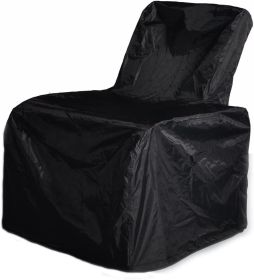 Outdoor Protective Cover;  Outdoor Patio Furniture Chair Protective Storage Cover;  Durable and Water Protected Outdoor Armchair Cover (Option: Colorblack)