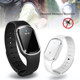 Super Shield Mosquito Repellent Watch Band Ultrasonic And Electronic (Option: ColorBASIC BLACK)