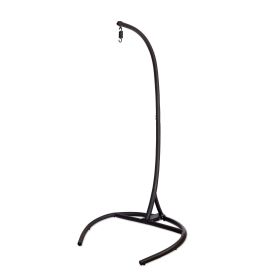 Hammock Chair Stand(Stand Only), C Stand for Hanging Egg Chair/Swing Chair, Indoor/Outdoor Hanging Chair Stand Only, Heavy Duty 330Lbs Weight Capacity (Option: Colorblack)