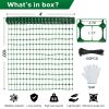 Safety Fence 4'x100' with 100 Zip Ties, Plastic Mesh Fencing Roll, Temporary Reusable Netting for Snow Fence, Garden, Construction and Animal Barrier