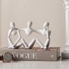 Nordic Art Abstract Thinker Statue Abstract Figure Sculpture Home Crafts Resin Statues Small Ornaments Office Room Desktop Decor