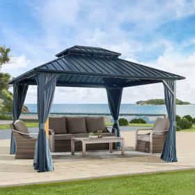 Luxembourg Gazebo (Powder Coated) (Option: Size12*12FT)